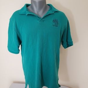 VTG 90's MAC Tools Racing Team Polo Large Teal